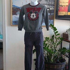Mickey Mouse Shirt S8 Like New Cargo Pants S7 New